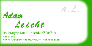 adam leicht business card